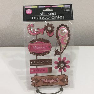 Special Moments Scrapbooking "Paisley & Words" Stickers Embellishments Garniture